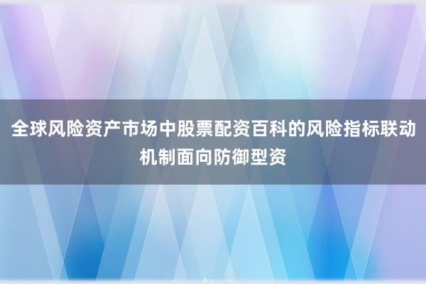 全球风险资产市场中股票配资百科的风险指标联动机制面向防御型资