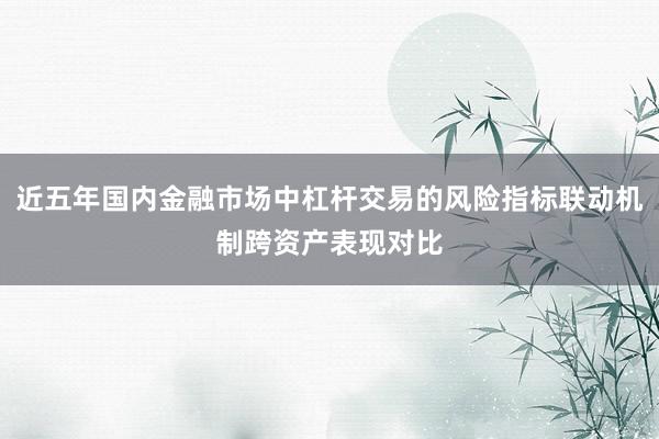 近五年国内金融市场中杠杆交易的风险指标联动机制跨资产表现对比